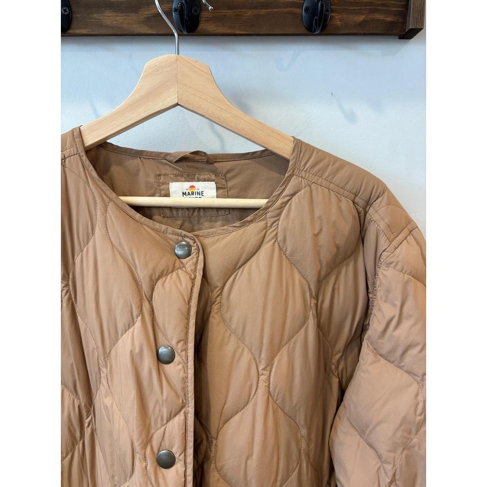 Marine Layer Women's Quilted Camel Jacket - Picture 3 of 8